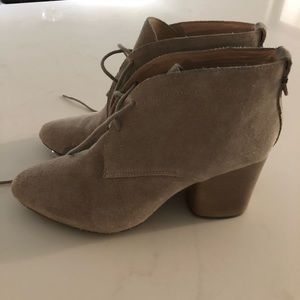 French connection, suede booties